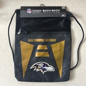 NWT Baltimore Ravens cinch back-sack